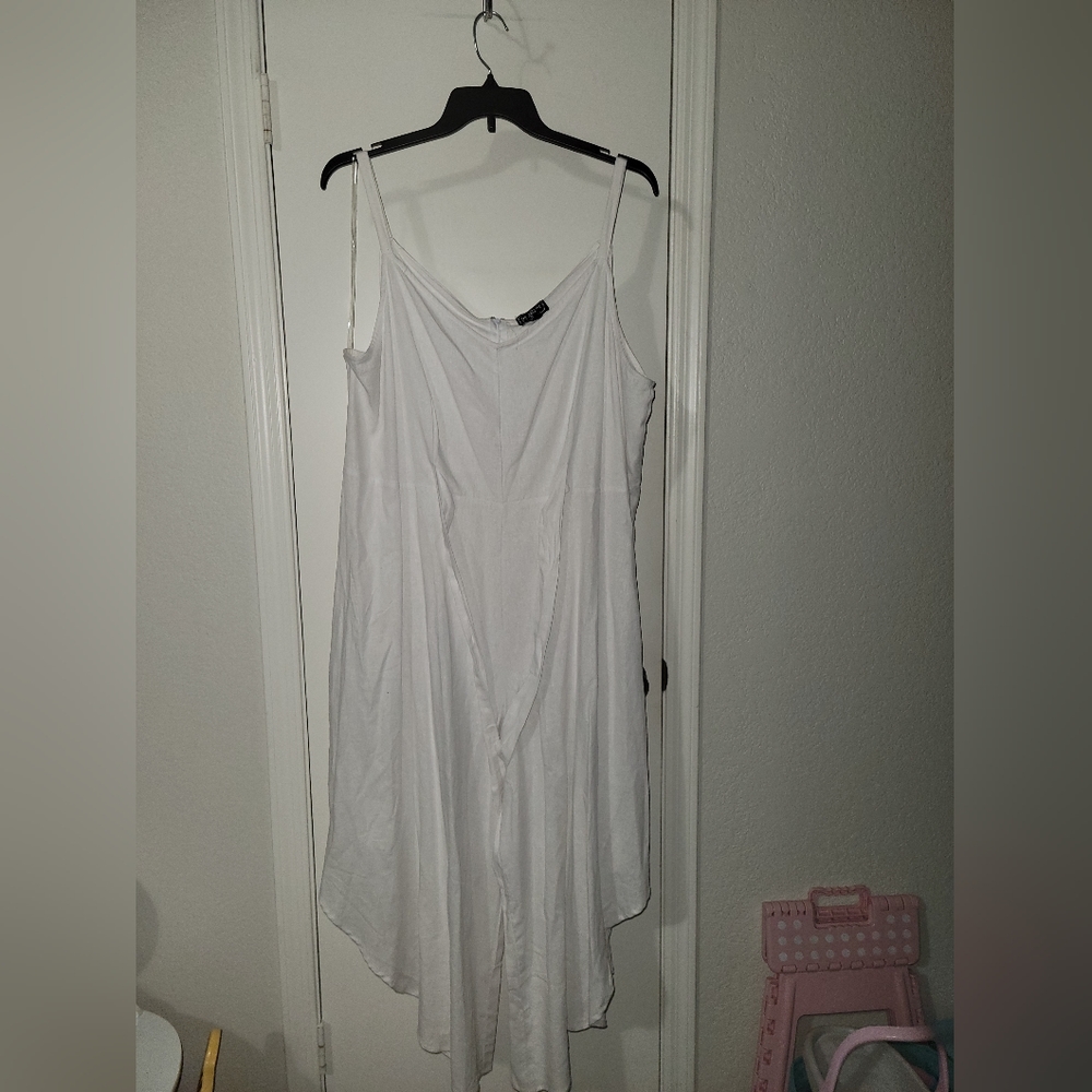White plus jumpsuit size 3x
